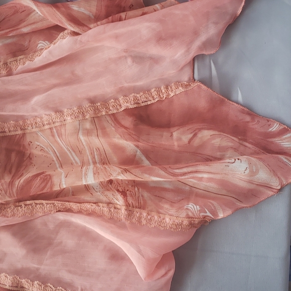 XS Maurice Vibrant Rust /  Cream Shirt - Picture 3 of 6